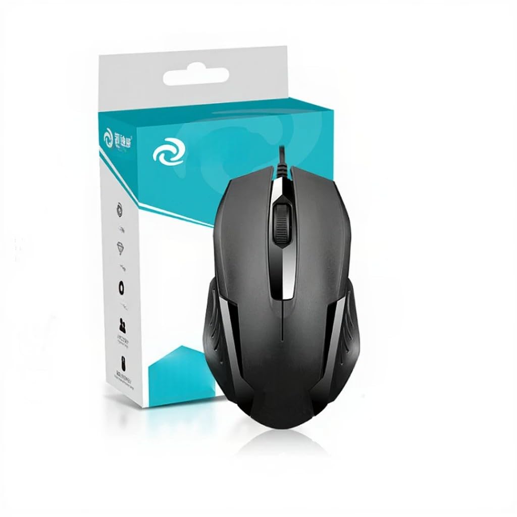 Kaidiwei 001 Mouse | Wired USB for Business & Home | Precise Rapid Clicks for Laptop, PC, MacBook | Quiet & Comfortable | Ergonomic Design | 4000 DPI Sensor | Universal Compatibility-picture-19