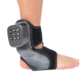 ZJchao Electric Foot Ankle Massager, Foot Massage Machine Massager Multi-Level Settings Vibration Heating Massage Pain Relief and Comfort Massage for Heels and