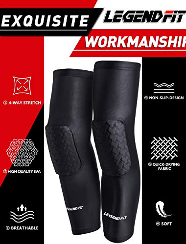 image for Legendfit Basketball Knee Pads for Kids Youth Adults Protective Padded