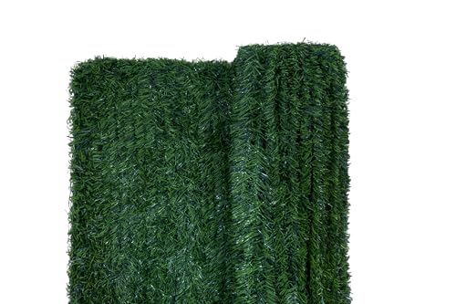 Casanoov Haie Artificielle – Brise Vue Lierre – 150 cm × 300 cm – 90 Brins UV30+ Anti-Feu – Support Maillé Fer – Colliers Inclus – Pose Facile...