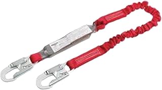 3M DBI-SALA 1341125 Pro Elastic Shock Absorbing Lanyard, Gray