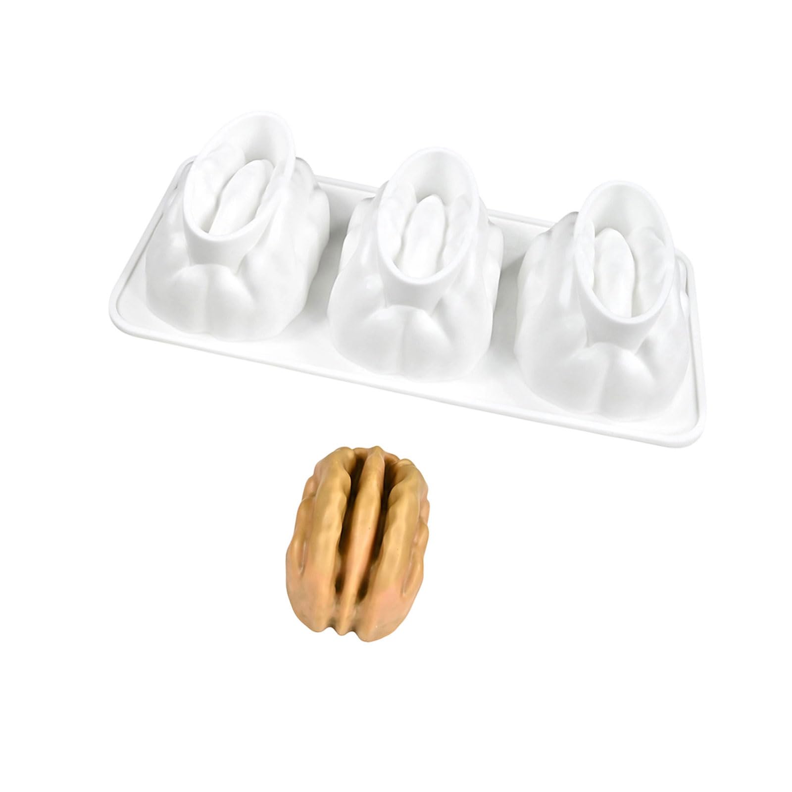 NMFLAB Multiple Cavity Silicone Mousses Cake Molds for Miniature Dessert with Peanut Chocolate Design Easy to Clean and Sturdy Creative Baking Equipment