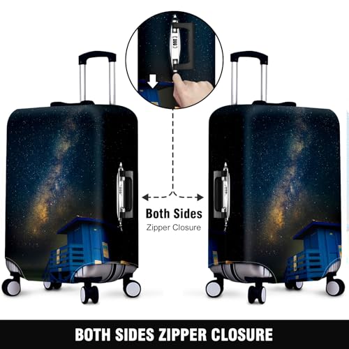 Travel Luggage Cover Suitcase Protector Scratch-Resistant Fit Not Included Suitcase Blue Shack S-19-21in2