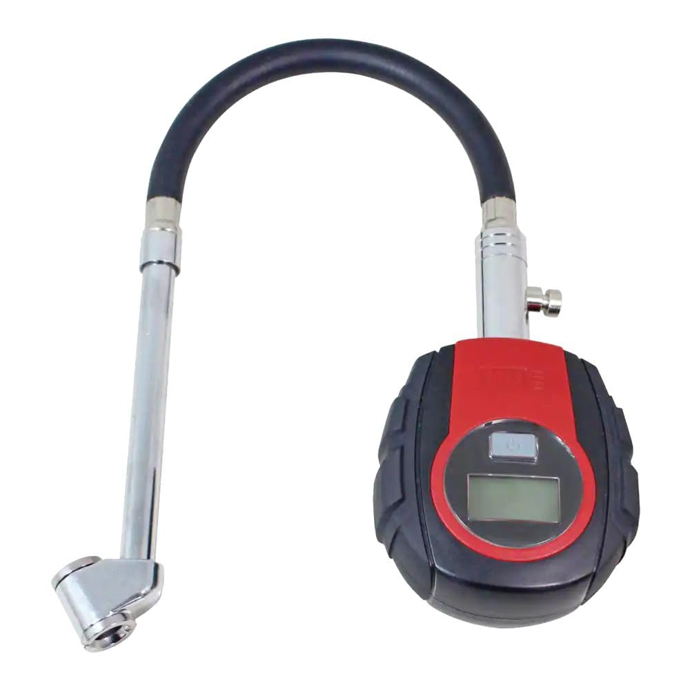 Heavy Duty Digital Tire Pressure Gauge, High Accuracy, Large Display, Built-In Audible Buzzer, Ideal for Cars, Trucks, Black