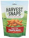 Calbee Snapea Crisp Harvest Snaps Lentil Bean Tomato Basil, 3 oz