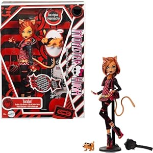 Monster High Boo-riginal Creeproduction Doll, Toralei Collectible Reproduction with Doll Stand, Diary, and Pet Saber-Tooth Tiger Sweet Fangs