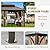 COOS BAY 12x18 Hardtop Gazebo with Aluminum Frame, Galvanized Steel Double Roof Outdoor Pavilion with Netting and Curtains, Dark Brown/Tan