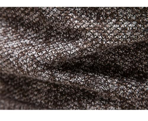 Men's Retro High Neck Solid Color Casual Simple Sweater Casual Loose Oversized Sweater3