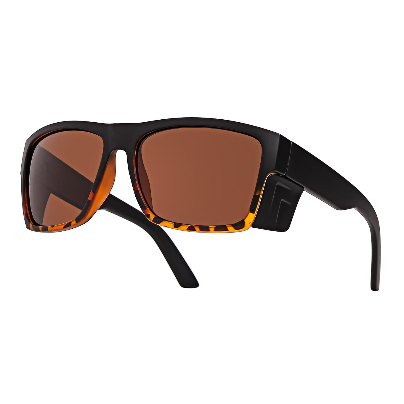 Gafas de sol de seguridad Z87 resistentes, lentes polarizadas UV400, protectores laterales extraíbles