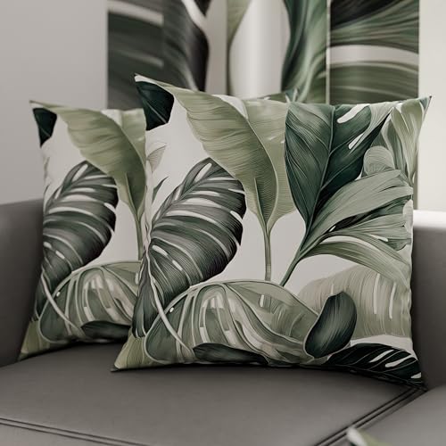 PETTI Artigiani Italiani - Coppia di Federe Cuscino 40x40 cm in Microfibra, Cuscini Arredo Camera da Letto, Divano, Salotto, Set 2 Fodere Copricuscino, Federa Floreale 4, 100% Made in Italy
