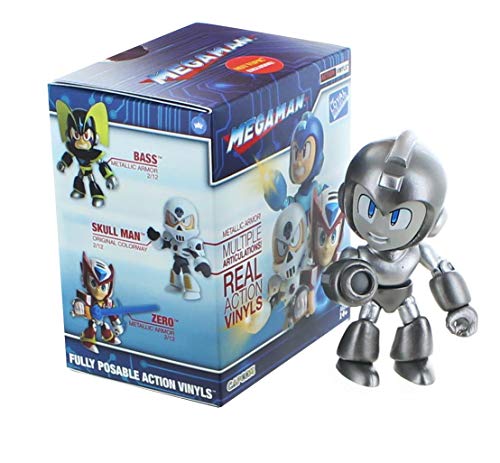 Mega Man Blind Box Metallic Action Vinyl - One Random 3.25-Inch Mini Mystery Figure with Metallic Armor & Multiple Articulation - Loyal Subjects Toy Collection - Proto, Skull, Sigma, Bass, Zero Man Mega Man Blind Box Metallic Action Vinyl - One Random 3.25-Inch Mini Mystery Figure with Metallic Armor & Multiple Articulation - Loyal Subjects Toy Collection - Proto, Skull, Sigma, Bass, Zero Man