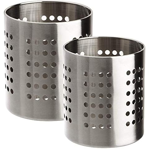 MGE - Escurridor de Cubiertos de Acero Inoxidable - Set de 2 - Plata Cover