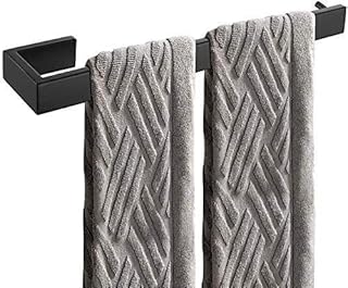 Ręczniki Ręczniki Ręczniki Ręczniki ze stali nierdzewnej Stojak na ścianie do kuchni Perforowany ręcznik do łazienki 35cm Ręcznik (Color : Black)