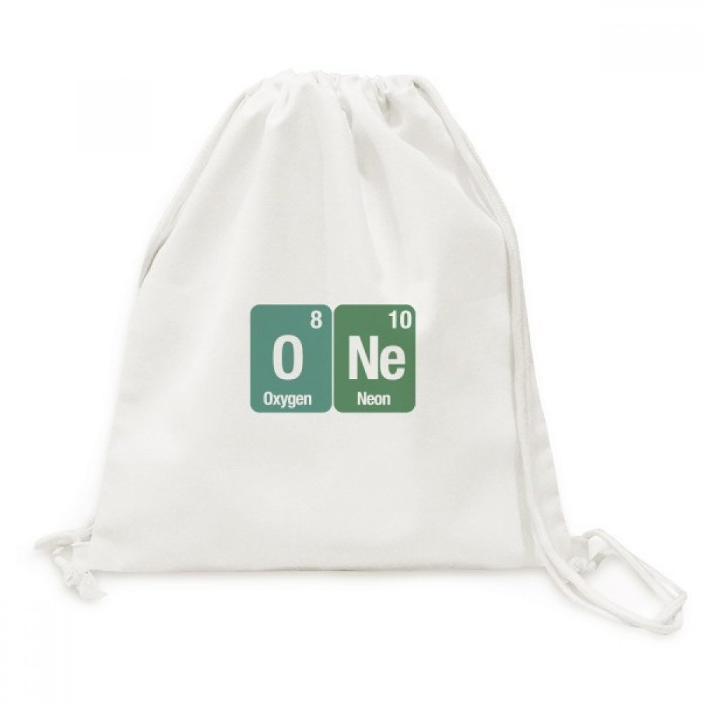 Toile Drawstring Backpack sac de voyage léger imprimé science
