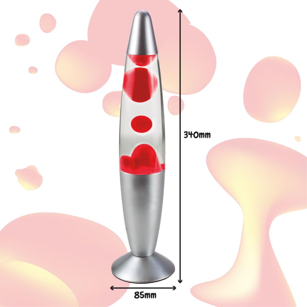 Science4you Lámpara de Lava Infantil - Lava Lamp Roja para Niños, Juguete con Luz de Noche y Ambiente para Niños, Juguetes Científico STEM, Juegos, Regalos para Niños y Niñas 8-14+ Años