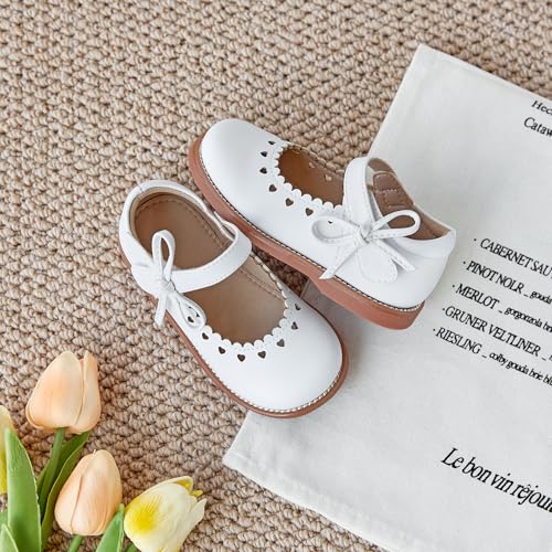 Image of Flaryzone Toddler Little Girl Mary Jane School Uniform Oxfords Flat Dress Shoes