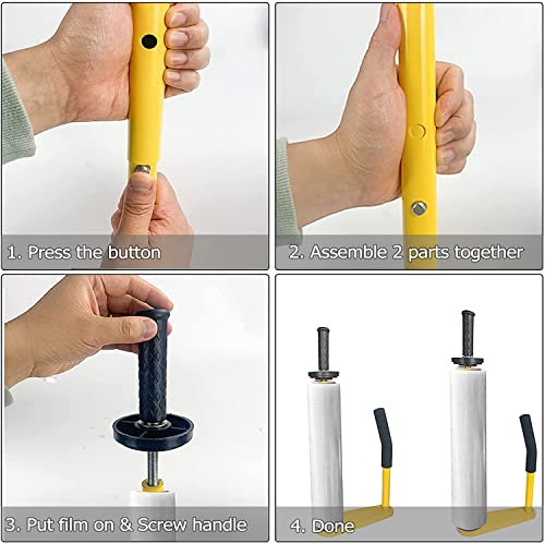 Nc SF-2822 Pallet Stretch Film Packing Machine Manual Shrink Wrap Dispenser Holder thumb #1