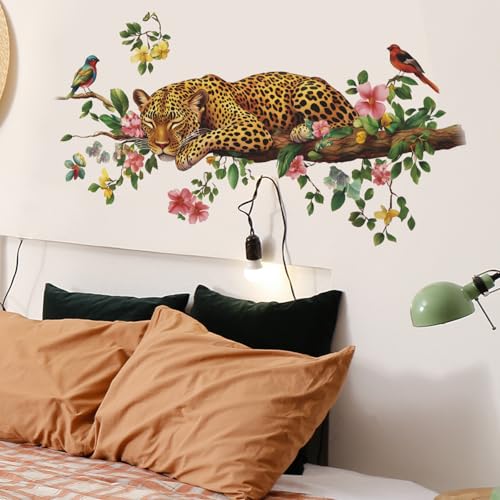 Vinilo Decorativo Removible Leopard Acuarela para Pared miniatura 3