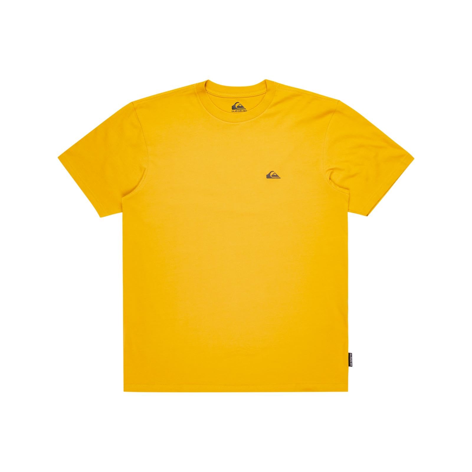Quiksilver Men's Mustard Basic Short Sleeve T-Shirt - M