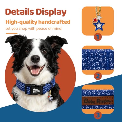 Collier pour chien avec pendentif et boucle rapide plastique réglable - 3