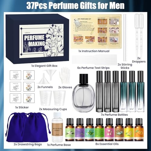 Perfume Making Kit- DIY Cologne Making Kit for Men, Make Your Own Scent with Essential Oil, Spray Bottle, Men's Fragrances Maker, Scent Set, Perfume Gifts for Women Girls Boyfriend - Image 3