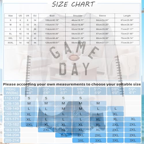 Game Day Football Sweatshirts For Women - Long Sleeve Football Shirts, Cute Cheer Mom Shirt, Crewneck Pullover Tops4
