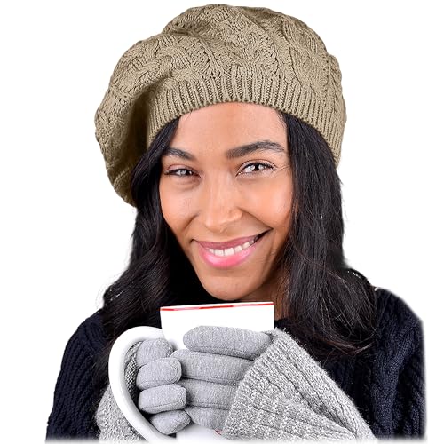 Image of Nollia Soft Knit Solid Color Beanie, Chic, and Lightweight Crochet Knitted Style Beanie Hat for Women, One Size Slouchy Hat