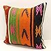 Handmade kilim Pillow cover 20x20 inch Throw bolster nomadic traditional art deco Oriental Anatolian Home Decor cushion cover