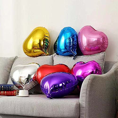 18 PCS Heart Foil Balloons - 18 Inch Love Balloons For Valentine's Day, Propose, Wedding, Birthday Party Decor (Forever Style) - View #3