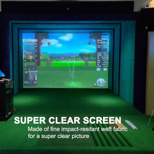 Simulador de golf de interior con pantalla de impacto para entrenar en casa 5