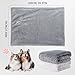 SLSON 2 Decken Hundedecken Katzendecken,Weiche Doppelseitige Haustierdecken für Sofas, Stühle,Autos,Reisen und Haustiere Warm Halten,Maschinenwaschbar,70×100 cm (Grau und Weiß)