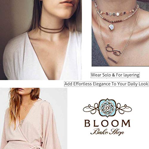 Olbye Layering Leather Necklace Leather Cord Necklace Choker Personal Everyday Necklace Jewelry for Women and Girls - Image 5