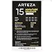 ARTEZA Detail Paint Brushes, Set of 15, Fine Detail Brush Set for Miniature Models and Canvases