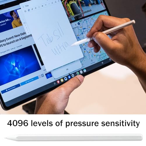 Image of Tab S11 S Pen Stylus Pen Replacement for Samsung Galaxy Tab S11 SPen & S11 Ultra Stylus- No Bluetooth, 5 Free Tips (White)