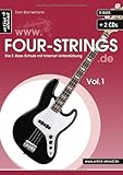 www.four-strings.de: Die Bass-Schule mit Internet-Unterstützung, Vol. 1 (inkl. 2 Audio-CDs) von Tom Bornemann (1. Oktober 2013) Broschiert