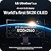 LG 45GX950A-B 45-inch Ultragear 5K2K WUHD (5120 x 2160) OLED Curved Gaming Monitor, Dual-Mode, 165Hz, 0.03ms, NVIDIA G-Sync, AMD FreeSync Premium Pro, HDR True Black 400, USB Type-C 90W, DP2.1, Black