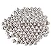 AIYUE 100 PCS DIY Nieten Silber Acryl Bullet Spike Perlen Nieten DIY Kleider Bra Deko Punk Handwerk Dekoration Taschen/Schuhe/Jacken/Kleidungsstücke Nähen Kleber auf zur Verschönerung