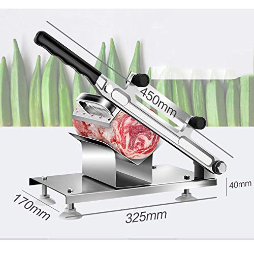 ZCM-JSDTWS Manueller gefrorener Fleischschneider, Verstellbarer Fleisch-Mikrotom-Rindfleisch-Hammel-Blatt-Rollen… – Bild 3