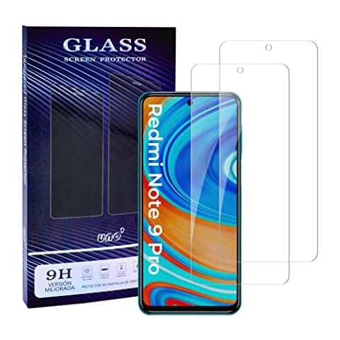 Protector pantalla cristal templado para Redmi Note 9S / Note 9 Pro/Note 9 Pro MAX Cover