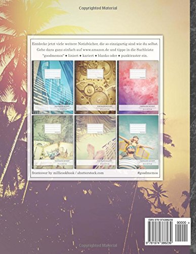 Punktraster Notizbuch • A4-Format, 100+ Seiten, Soft Cover, Register, Urlaubsparadies • Original #GoodMemos Dot Grid Notebook • Perfekt als Bullet ... Zeichenbuch, Skizzenbuch, Kalligraphie Buch