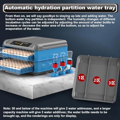 Incubadora de ovos de galinha - controle de temperatura + abastecimento de água, incubadora de ovos