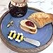 Supreme Housewares Bee Cheese Spreaders, Hand-Painted Resin Handles with Stainless Steel Blades for Spreading Cream Cheese, Butter, Jam, or Sandwich, Set of 4
