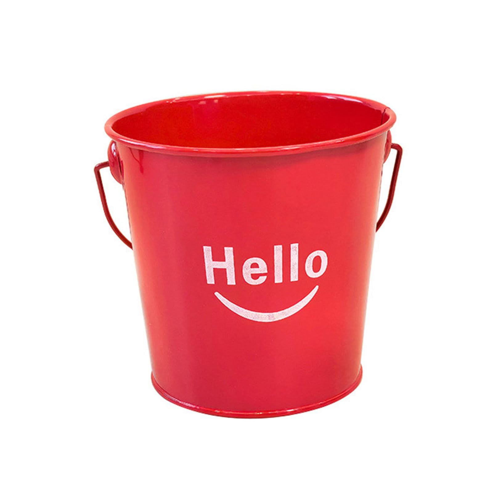 Zxfdsfdbnm Space Saving Desktop Pen Organiser Container with Handle Iron Metal Storage Bucket for Pencils Art Brush Cosmetics Tool Iron Pen Owner