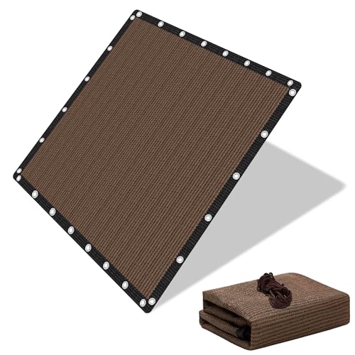 EMERIT 90% Shade Cloth Sun Shade Fabric for Patio Garden Pergola Shade Cover Canopy with Gromments