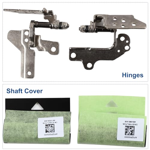 Image of LCD Back Cover Top Case Lid with Front Bezel Frame with Hinges Shaft Cover Replacement for DELL Inspiron 15 3510 3511 3515 3520 3525 Laptop, 00WPN8 0WPN8 09WC73 9WC73 AP3LE000901 Two Adhesive Strips