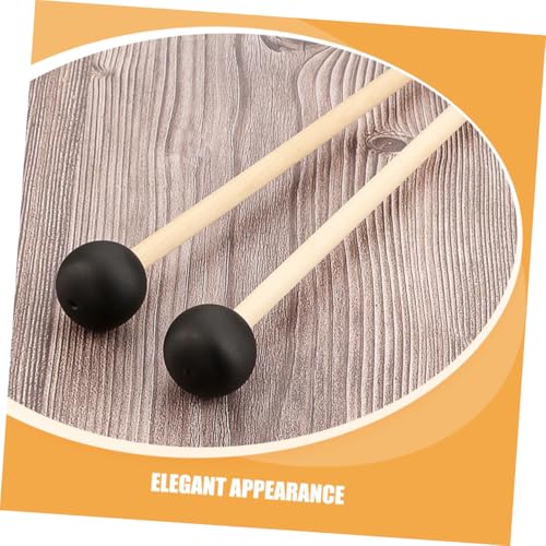 YARNOW 2 piezas mazas de mango de madera para tambor de lengüeta, xilófono e instrumentos de percusión, diseño ergonómico adecuado para músicos de todos los niveles miniatura 3