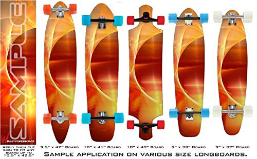 Planetary - Decal Style Vinyl Wrap Skin fits Longboard Skateboards up to 10