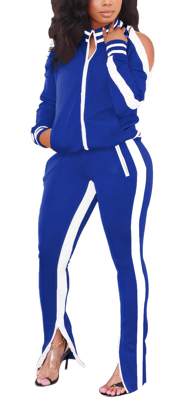 TOPONSKY Women Casual 2 Piece Outfit Long Pant Set Sweatsuits Tracksuits