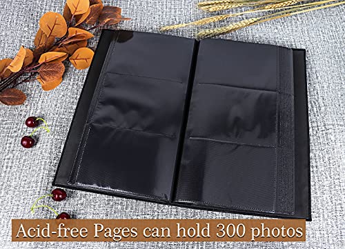 Vienrose Einsteck-Fotoalbum 10x15 Fotobuch mit 300 Schwarze Seiten Groß Kapazität Fotoalben für Valentinstag Hochzeit… – Bild 6