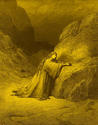 Lienzo de María Magdalena por Gustave Doré de 60x90cm, un regalo cultural inolvidable